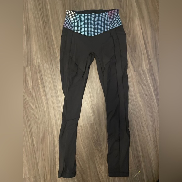 Lululemon all the right places pant black cosmic dot multi size 6 - Picture 8 of 9